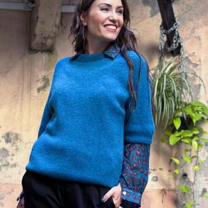 pull-lily-bleu-paon-femme
