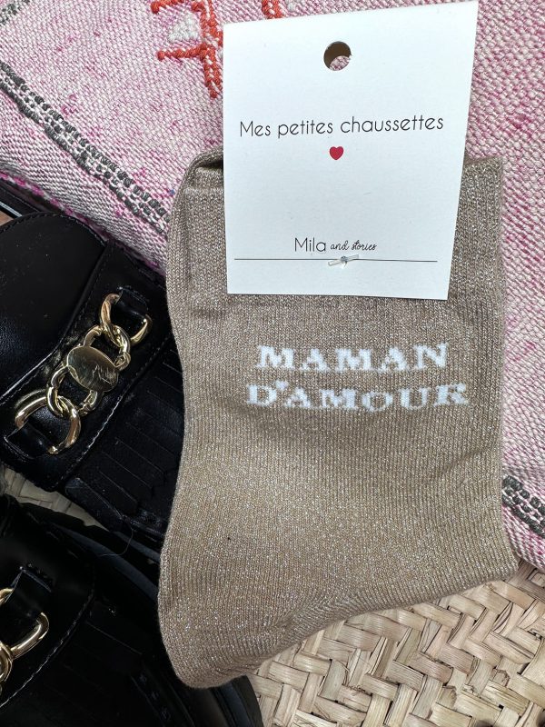 chaussette maman or