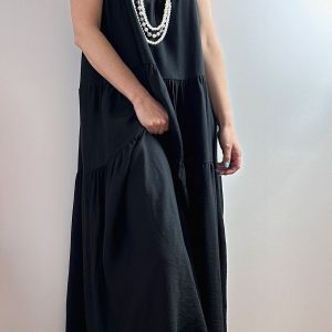 robe longue noir chic boheme sophie la modeuse