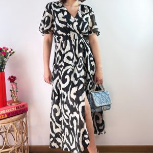 robe longue leopard voile sophie la modeuse